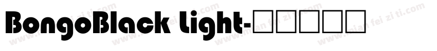 BongoBlack Light字体转换